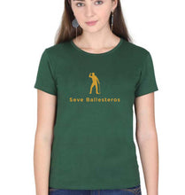 Load image into Gallery viewer, Seve Ballesteros Golf T-Shirt for Women-Dark Green-Ektarfa.online
