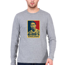 Load image into Gallery viewer, Ronaldinho Full Sleeves T-Shirt for Men-GREY-Ektarfa.online
