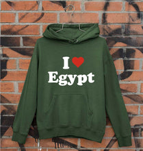 Load image into Gallery viewer, I Love Egypt Unisex Hoodie for Men/Women-Dark Green-Ektarfa.online
