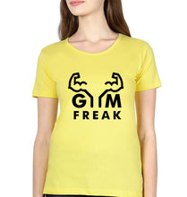 Load image into Gallery viewer, Gym T-Shirt for Women-Yellow-Ektarfa.online
