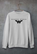 Load image into Gallery viewer, Wonder Woman Superhero Unisex Sweatshirt for Men/Women-S(40 Inches)-Grey Melange-Ektarfa.online
