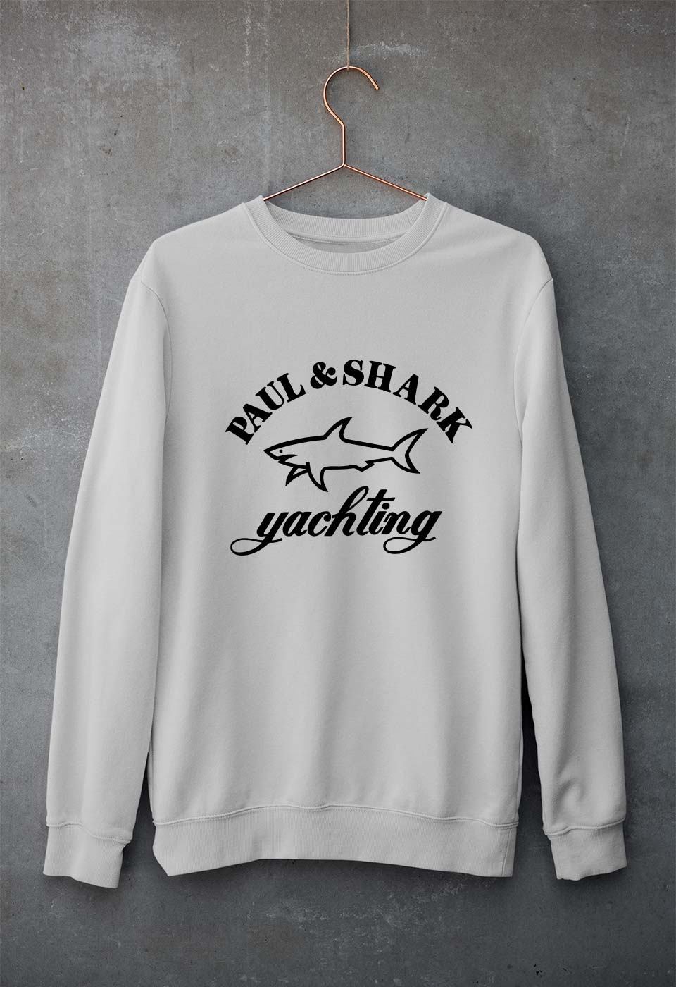 Paul & Shark Unisex Sweatshirt for Men/Women-Grey Melange-Ektarfa.online
