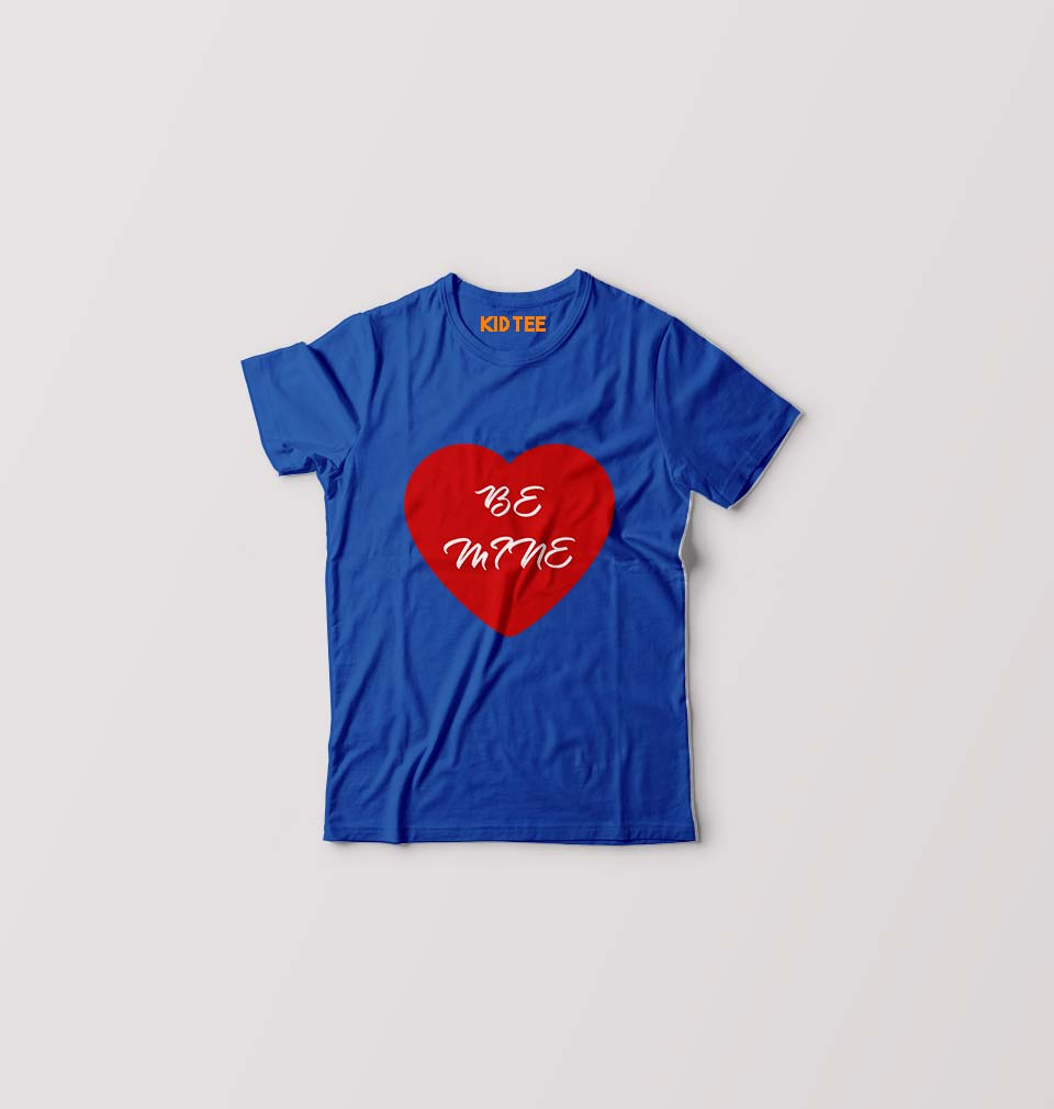 Be Mine Kids T-Shirt for Boy/Girl-Royal Blue-Ektarfa.online