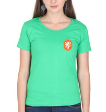 Load image into Gallery viewer, Netherlands Football T-Shirt for Women-flag green-Ektarfa.online
