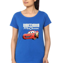 Load image into Gallery viewer, Lightning McQueen T-Shirt for Women-Royal Blue-Ektarfa.online
