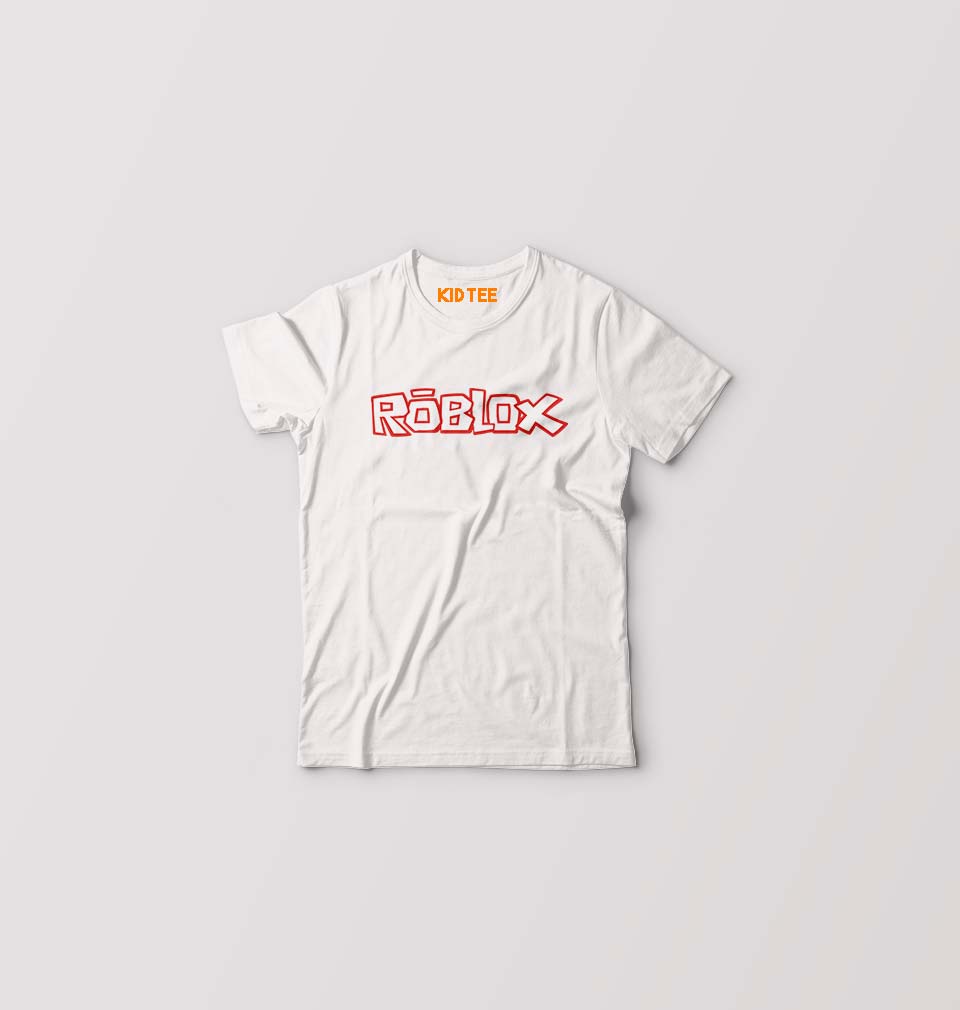 Roblox Kids T-Shirt for Boy/Girl-White-Ektarfa.online