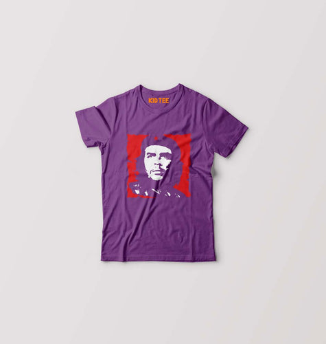 Che Guevara Kids T-Shirt for Boy/Girl-Purple-Ektarfa.online