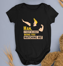 Load image into Gallery viewer, Johnny Bravo Kids Romper For Baby Boy/Girl-Black-Ektarfa.online
