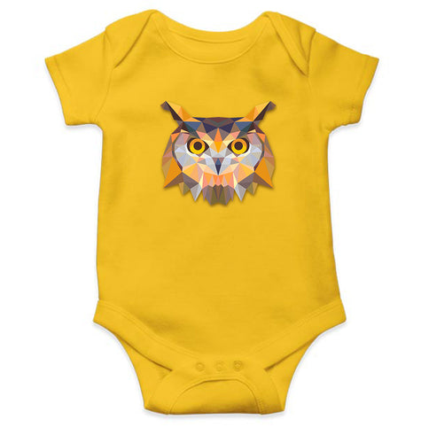 TRIANGLE_OWL Kids Romper For Baby Boy/Girl-0-5 Months(18 Inches)-Yellow-Ektarfa.online