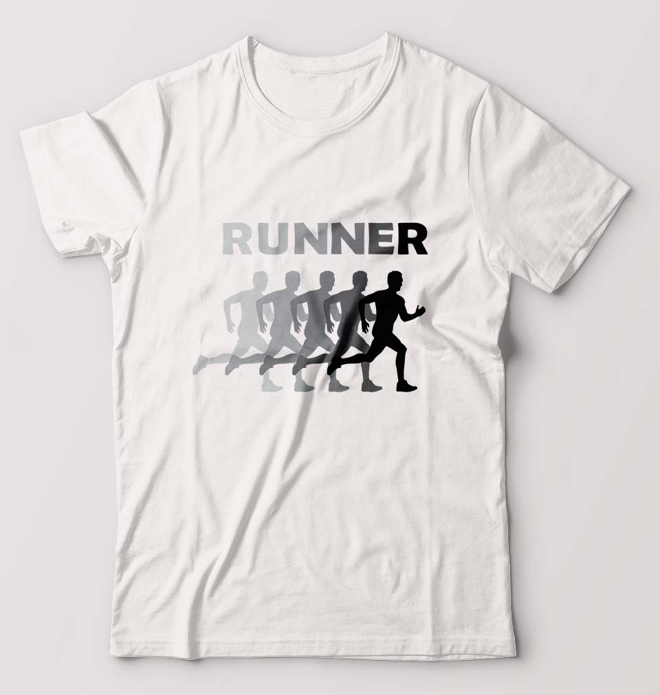 Runner Running T-Shirt for Men-White-Ektarfa.online