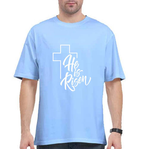 Christian Oversized T-Shirt for Men-Baby Blue-Ektarfa.online