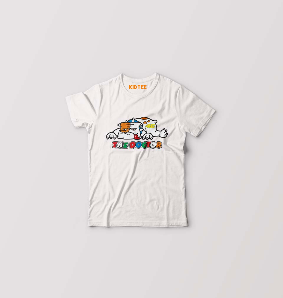Rossi The Doctor Kids T-Shirt for Boy/Girl-White-Ektarfa.online