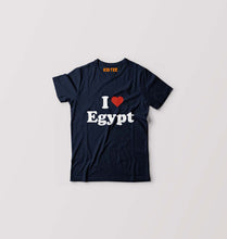 Load image into Gallery viewer, I Love Egypt Kids T-Shirt for Boy/Girl-Navy Blue-Ektarfa.online
