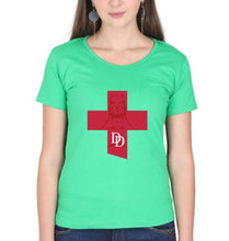 Load image into Gallery viewer, Daredevil T-Shirt for Women-flag green-Ektarfa.online
