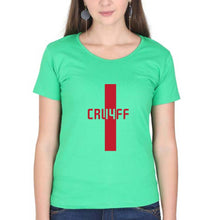 Load image into Gallery viewer, Johan Cruyff T-Shirt for Women-flag green-Ektarfa.online
