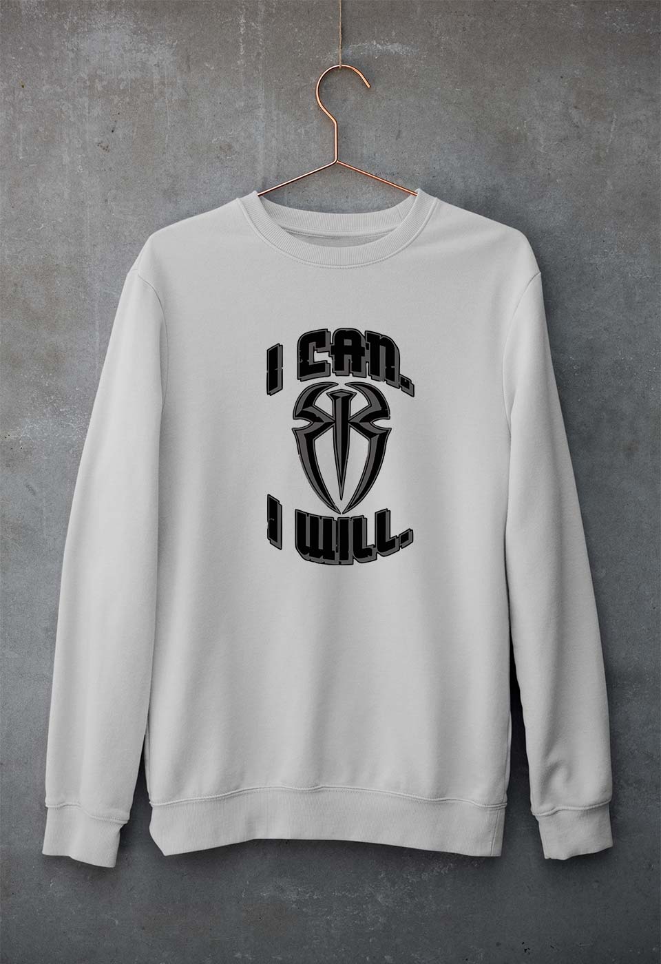 Roman Reigns WWE Unisex Sweatshirt for Men/Women-Grey Melange-Ektarfa.online
