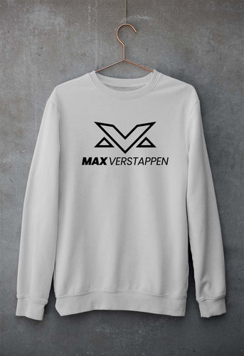 Max Verstappen Unisex Sweatshirt for Men/Women-S(40 Inches)-Grey Melange-Ektarfa.online