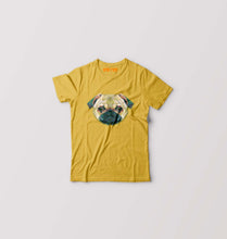 Load image into Gallery viewer, TRIANGLE_DOG Kids T-Shirt for Boy/Girl-Golden Yellow-Ektarfa.online
