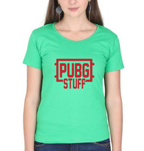 Load image into Gallery viewer, PUBG Stuff T-Shirt for Women-flag green-Ektarfa.online
