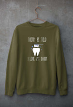 Load image into Gallery viewer, Love Daddy Unisex Sweatshirt for Men/Women-Olive Green-Ektarfa.online
