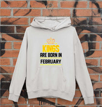 Load image into Gallery viewer, Kings Are Born In February Unisex Hoodie for Men/Women-Grey Melange-Ektarfa.online
