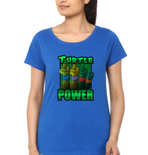 Load image into Gallery viewer, Ninja Turtles TMNT T-Shirt for Women-Royal Blue-Ektarfa.online
