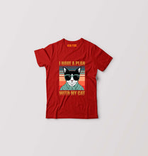Load image into Gallery viewer, Cat Kids T-Shirt for Boy/Girl-Red-Ektarfa.online
