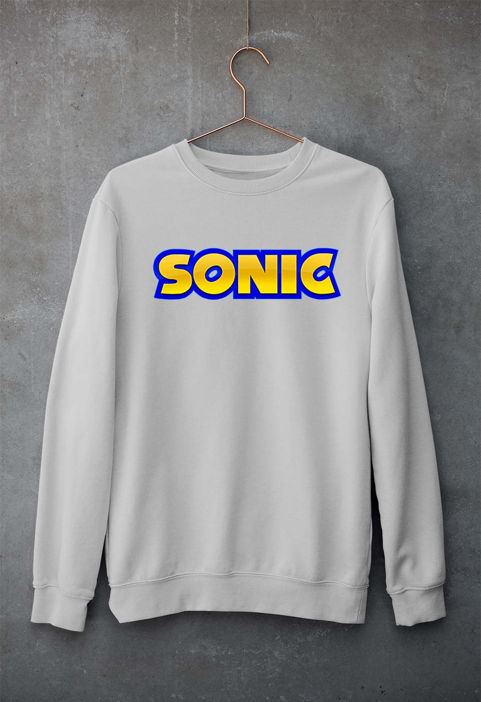 Sonic Unisex Sweatshirt for Men/Women-Grey Melange-Ektarfa.online