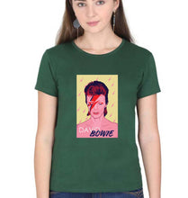 Load image into Gallery viewer, David Bowie T-Shirt for Women-Dark Green-Ektarfa.online
