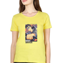 Load image into Gallery viewer, Baby Driver T-Shirt for Women-Yellow-Ektarfa.online
