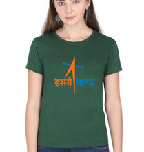 Load image into Gallery viewer, Isro T-Shirt for Women-Dark Green-Ektarfa.online
