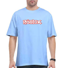 Load image into Gallery viewer, Roblox Oversized T-Shirt for Men-Baby Blue-Ektarfa.online
