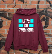 Load image into Gallery viewer, Swimming Unisex Hoodie for Men/Women-Maroon-Ektarfa.online
