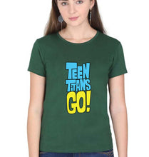 Load image into Gallery viewer, Teen Titans Go! T-Shirt for Women-Dark Green-Ektarfa.online
