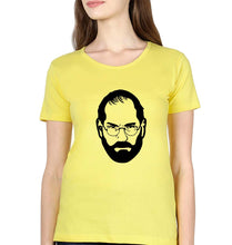 Load image into Gallery viewer, Steve Jobs T-Shirt for Women-Yellow-Ektarfa.online
