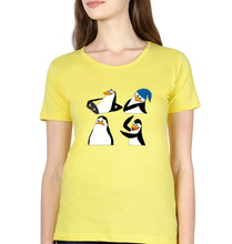 Load image into Gallery viewer, Penguins of Madagascar T-Shirt for Women-Yellow-Ektarfa.online
