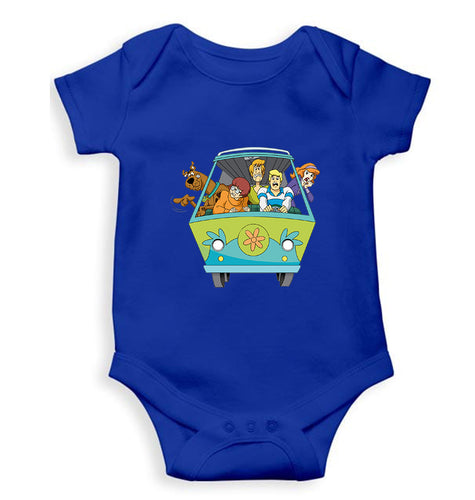 Scooby Doo Kids Romper For Baby Boy/Girl-0-5 Months(18 Inches)-Royal Blue-Ektarfa.online