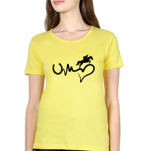 Load image into Gallery viewer, Horse Riding T-Shirt for Women-Yellow-Ektarfa.online
