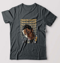 Load image into Gallery viewer, Travis Scott T-Shirt for Men-S(38 Inches)-Steel grey-Ektarfa.online

