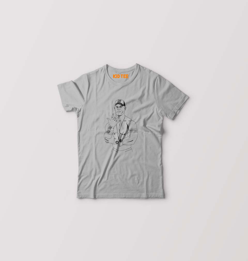 John Cena Kids T-Shirt for Boy/Girl-Grey-Ektarfa.online