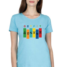 Load image into Gallery viewer, Gym T-Shirt for Women-Light Blue-Ektarfa.online
