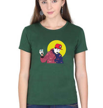 Load image into Gallery viewer, Divine T-Shirt for Women-Dark Green-Ektarfa.online
