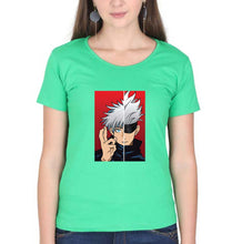 Load image into Gallery viewer, Sukuna Anime T-Shirt for Women-flag green-Ektarfa.online
