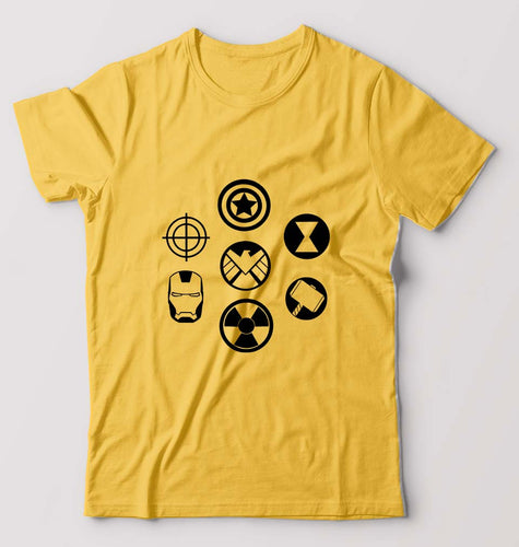Marvel Superhero T-Shirt for Men-Golden Yellow-Ektarfa.online