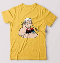Load image into Gallery viewer, Popeye T-Shirt for Men-Golden Yellow-Ektarfa.online
