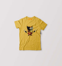 Load image into Gallery viewer, Minion Wolverine Kids T-Shirt for Boy/Girl-Golden Yellow-Ektarfa.online
