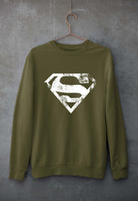 Load image into Gallery viewer, Superman Superhero Unisex Sweatshirt for Men/Women-Olive Green-Ektarfa.online
