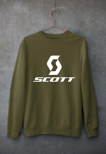 Scott Sports Unisex Sweatshirt for Men/Women-Olive Green-Ektarfa.online