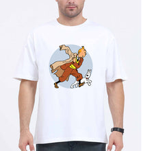 Load image into Gallery viewer, TinTin Oversized T-Shirt for Men-White-Ektarfa.online
