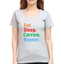 Load image into Gallery viewer, Carrom T-Shirt for Women-Grey Melange-Ektarfa.online
